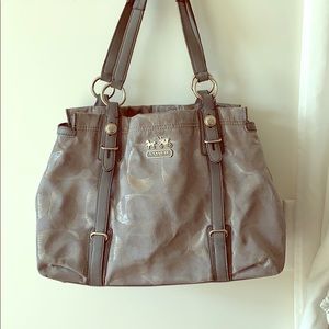 Silver Coach Bag